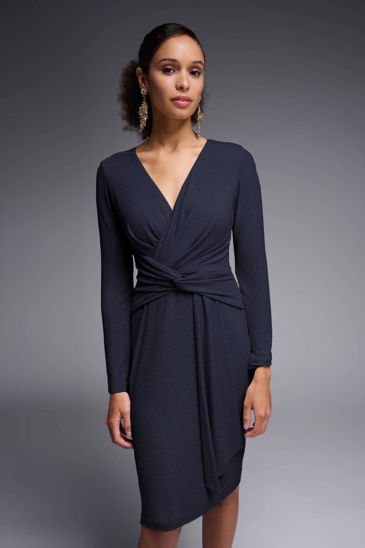 Joseph ribkoff navy blue hot sale dress