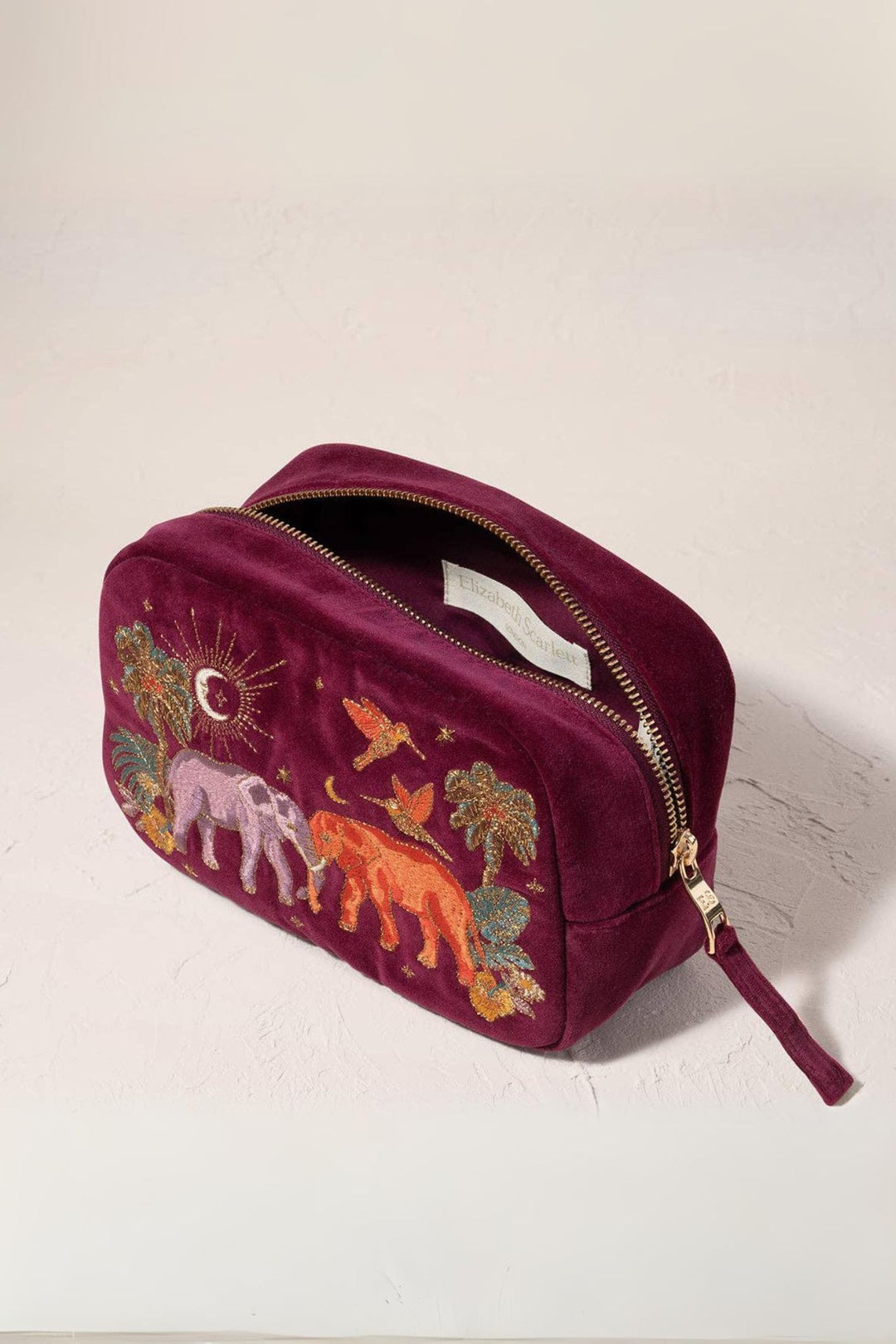 Elizabeth Scarlett Ruby Enchanted Elephant Makeup Bag