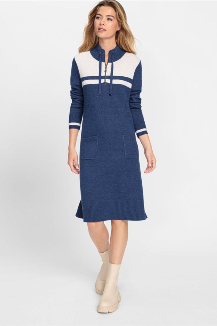 Olsen 13001798 Dark Indigo Jumper Dress