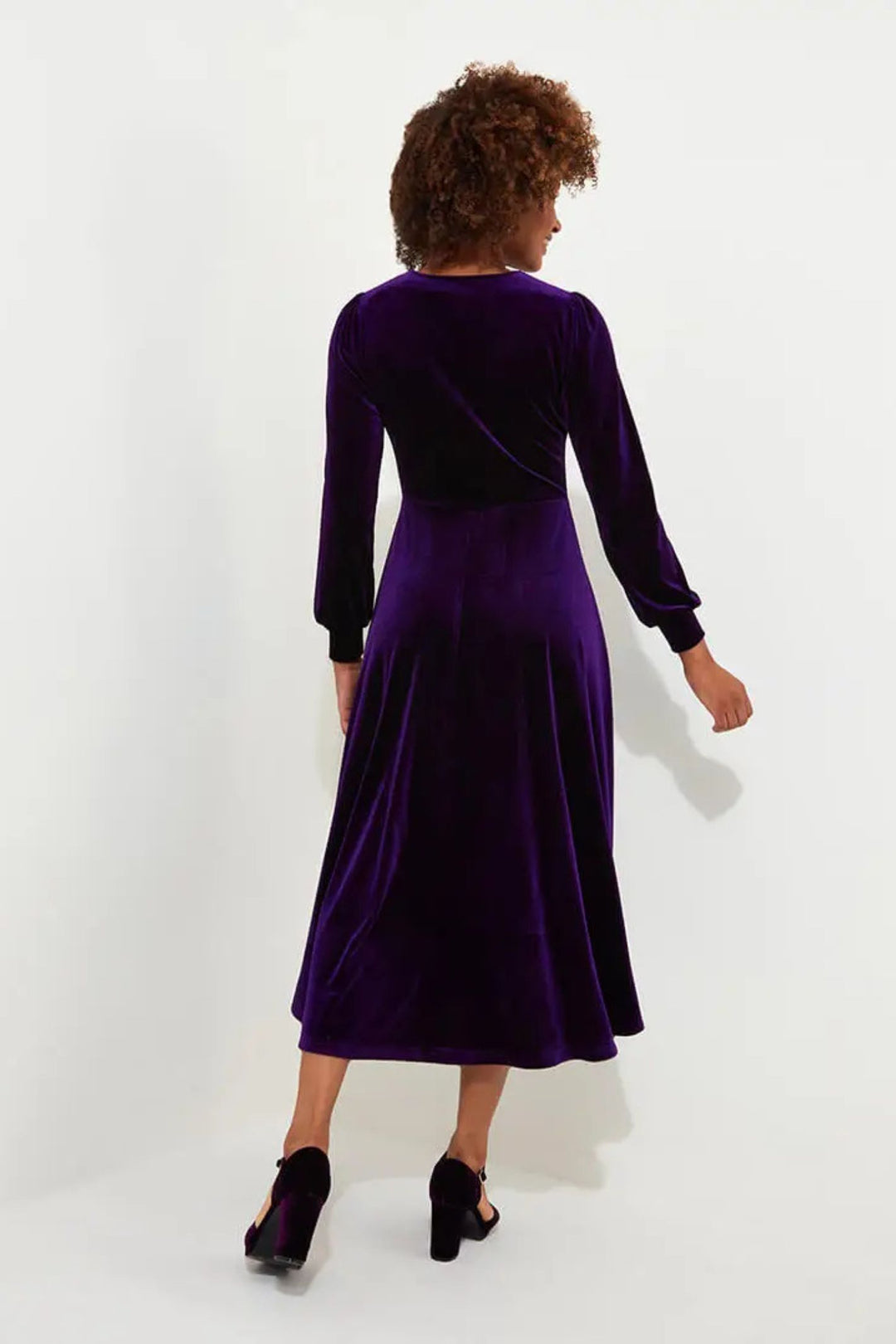 Joe Browns Purple Velour Etta Dress WF131