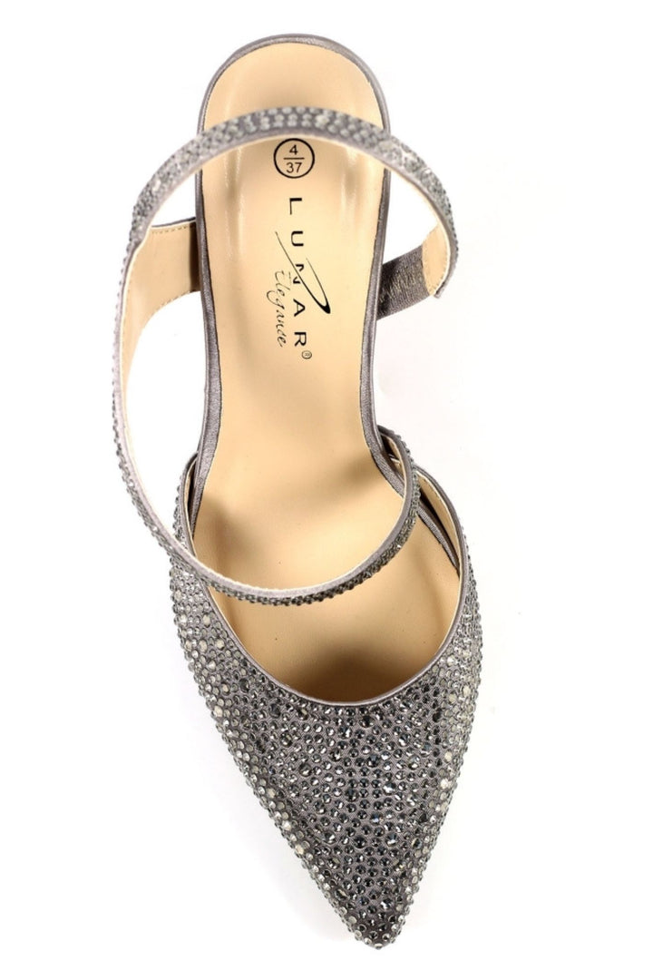 Lunar Catalina Dark Grey Slingback Shoes