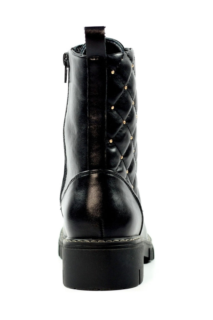 Lunar GLB137 Black Leather Napiers Boot