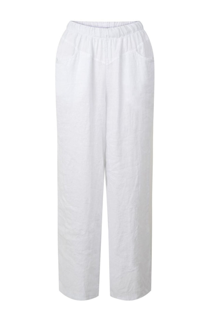 Amazing Woman White Orla Linen Trousers