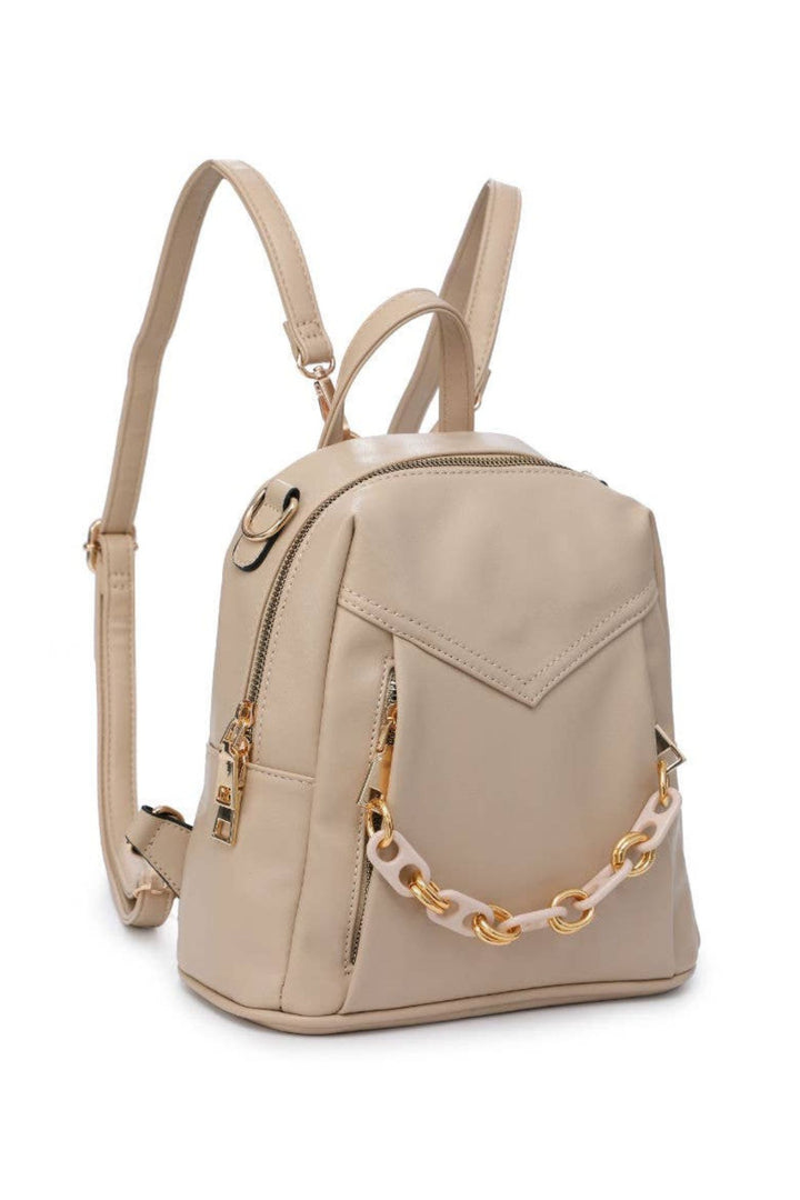 Apricot Small 2-In-1 Backpack Crossbody Bag