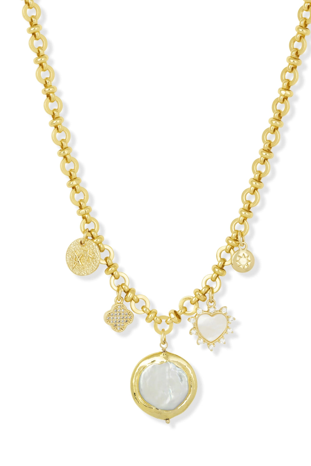 Ashiana Atlas Necklace White Gold