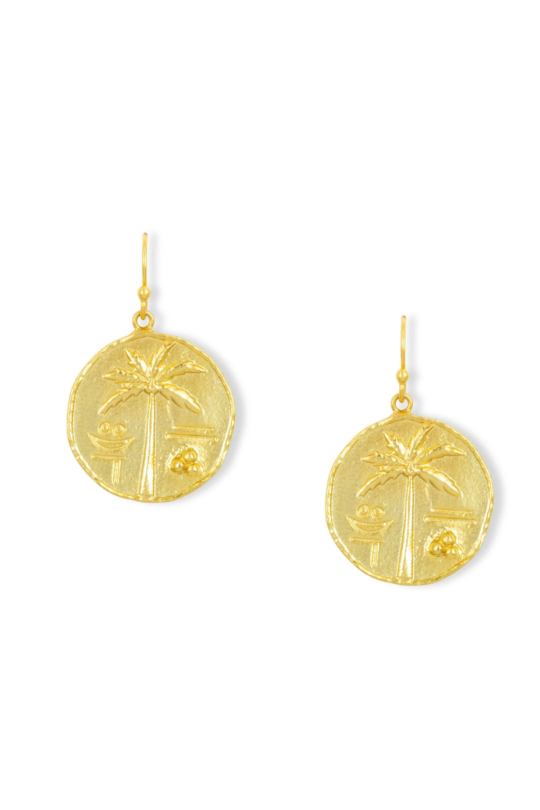 Ashiana Oasis Gold Coin Earings