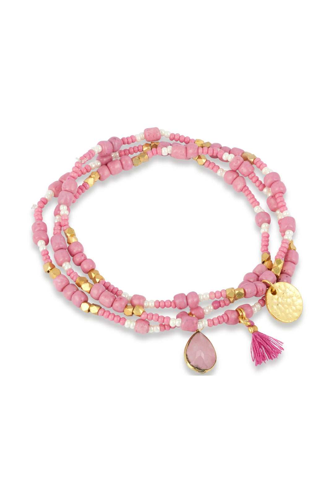 Ashiana Pink Luana Bracelet Set