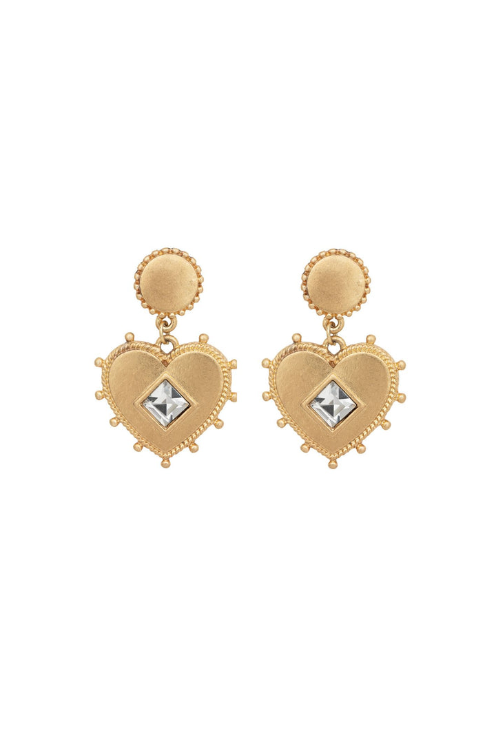 Bibi Bijoux Gold Enchanted Hearts Earrings