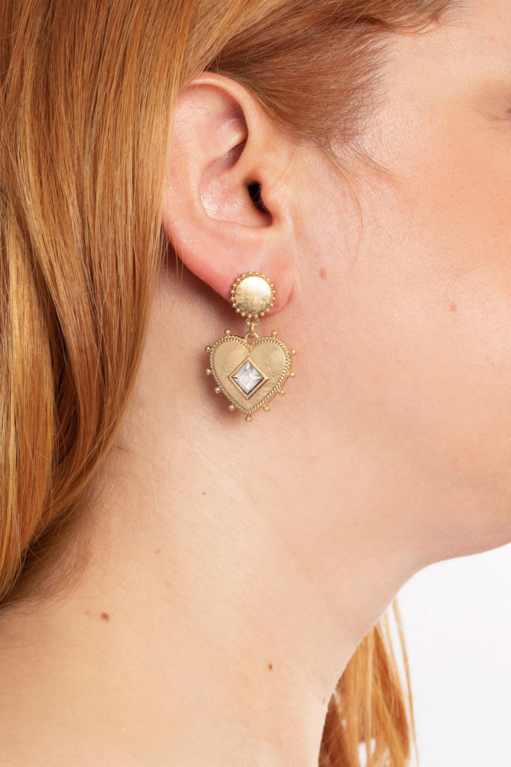 Bibi Bijoux Gold Enchanted Hearts Earrings