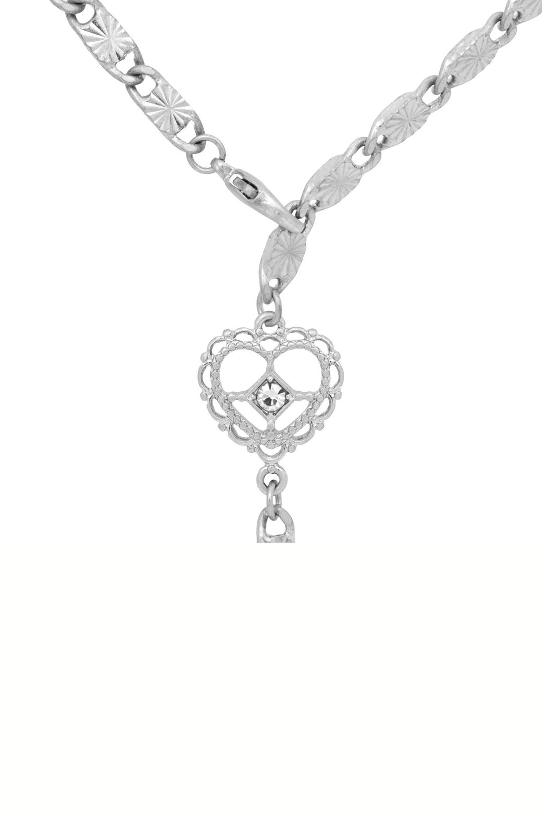 Bibi Bijoux Silver Heart Charm Necklace