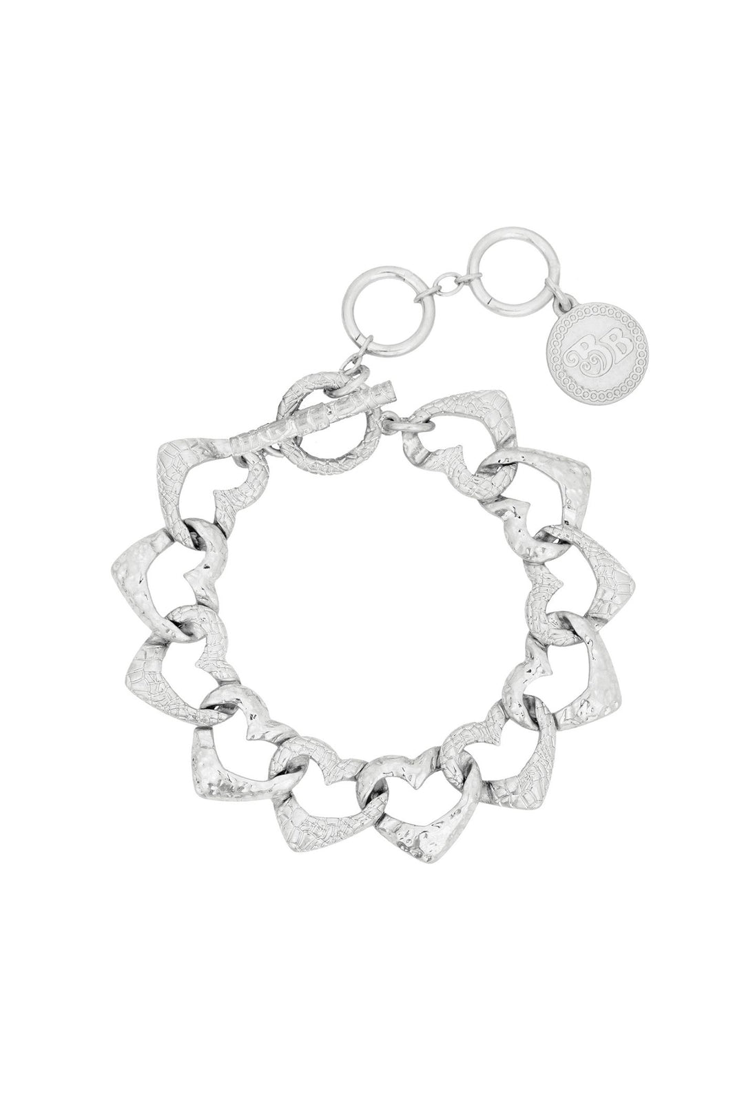 Bibi Bijoux Silver Hearts All Around Chain Bracelet