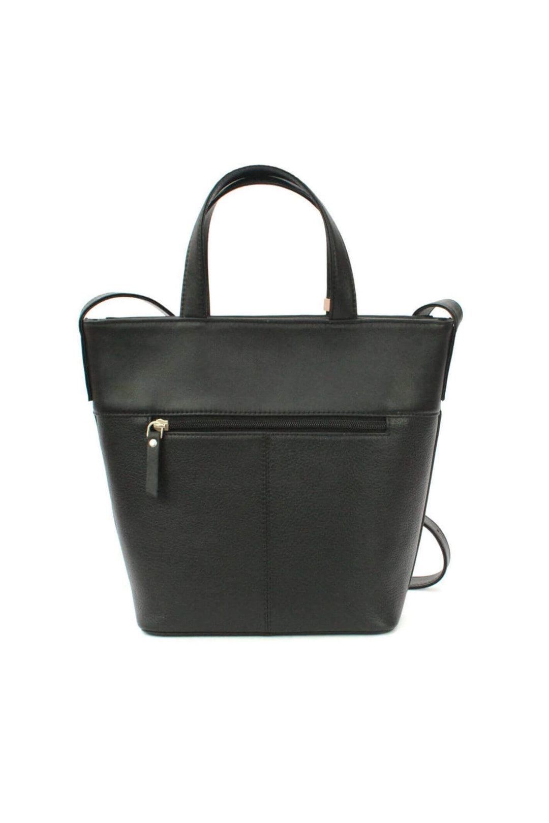 Black Leather Nadia Handbag