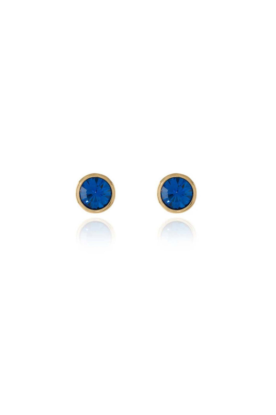 Cachet Thisbe Earrings Cobalt Blue Crystal 18ct Gold Plated