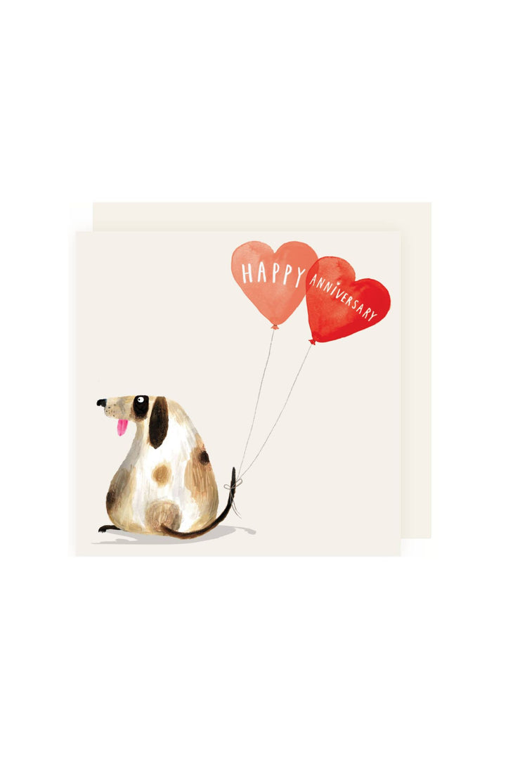 Charley Rabbit Happy Dog Anniversary Greeting Card