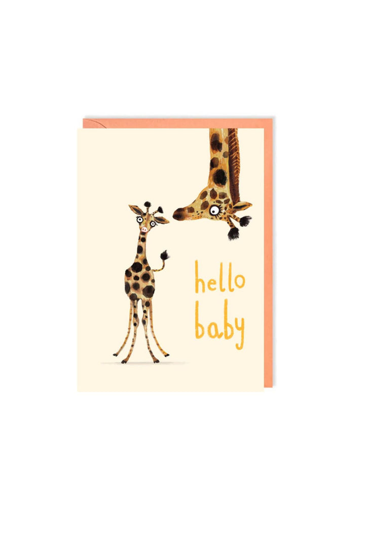 Charley Rabbit Hello Baby Giraffe Greeting Card