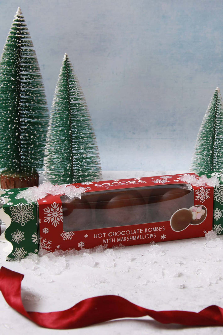 Christmas Hot Chocolate Bombe Cracker (3 bombes) Marshmallow Filled