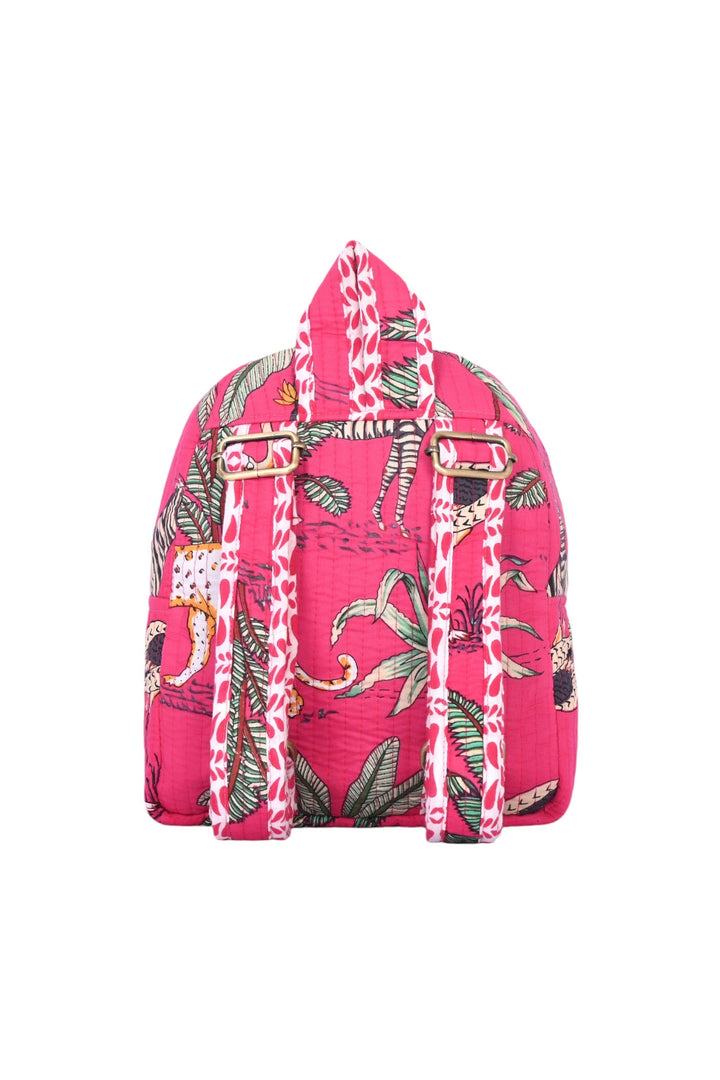 Conscious Yoga Collective CYC Mini Backpack Hot Pink Jungle