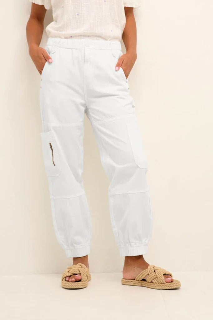 Off White New White Cargo Trousers, $595 | farfetch.com | Lookastic