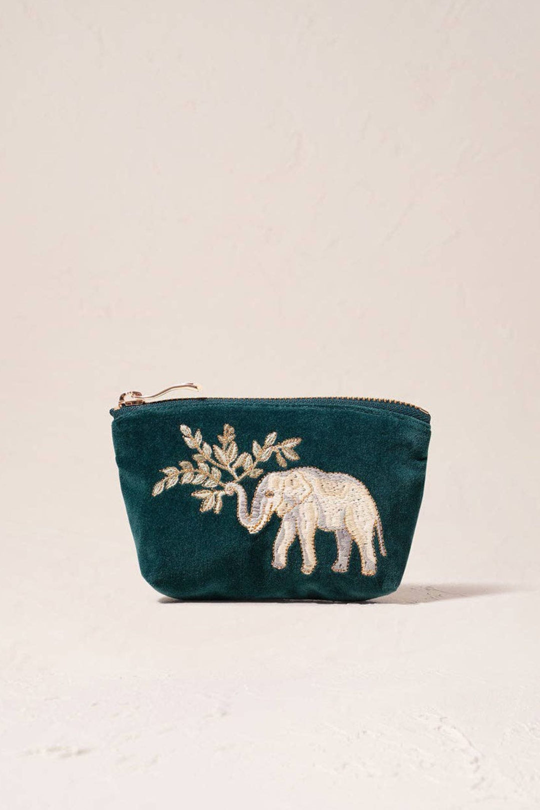 Elizabeth Scarlett Emerald Elephant Herd Coin Purse