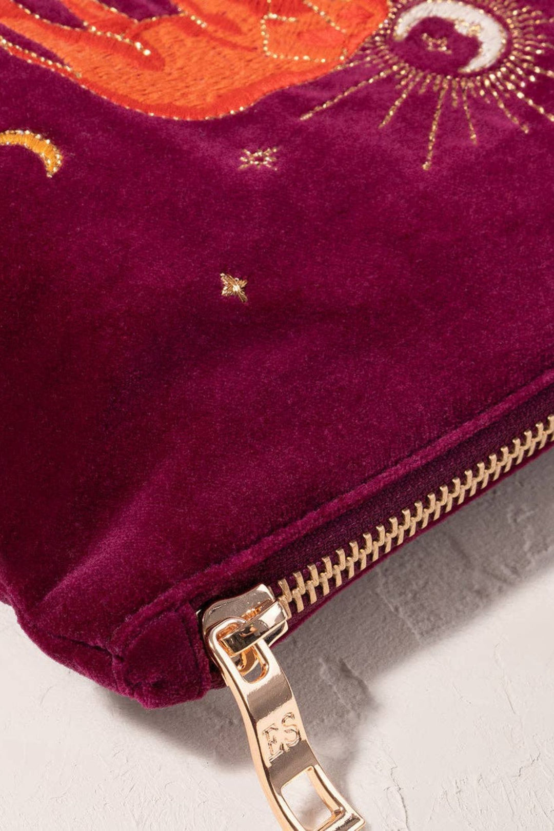 Elizabeth Scarlett Enchanted Elephant Mini Pouch Ruby Velvet