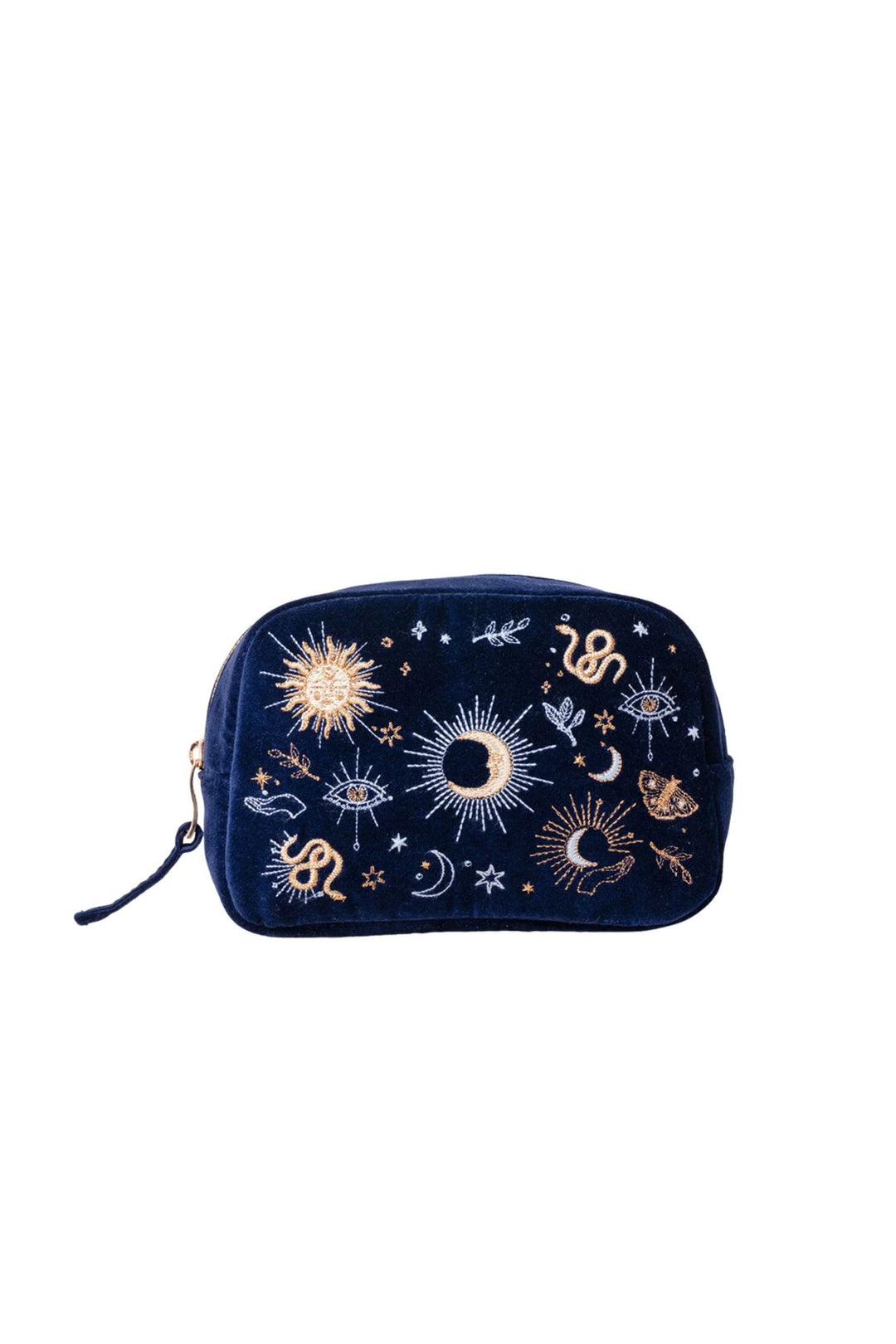 Elizabeth Scarlett Navy Boho Mysticism Makeup Bag