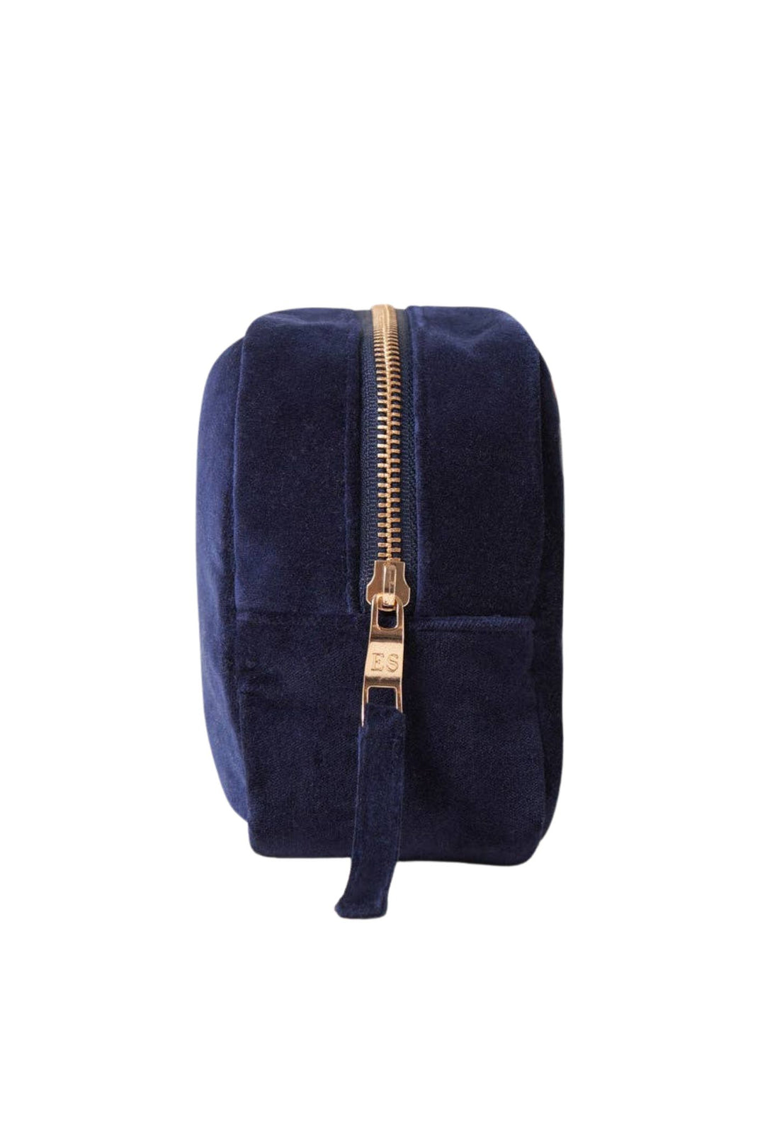 Elizabeth Scarlett Navy Celestial Velvet Cosmetics Bag