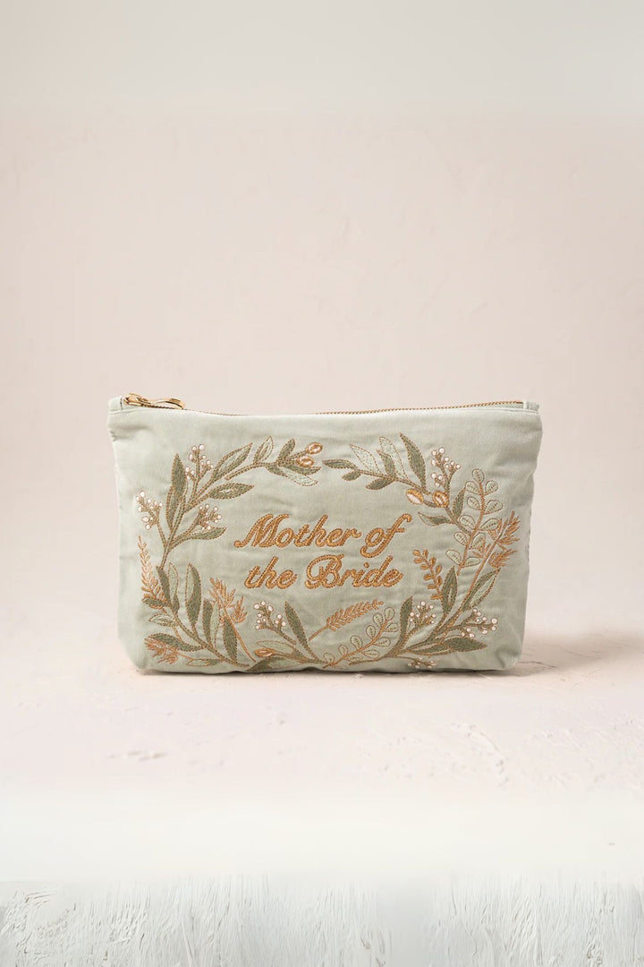 Elizabeth Scarlett Olive Branch Sage Mother Of The Bride Everyday Pouch