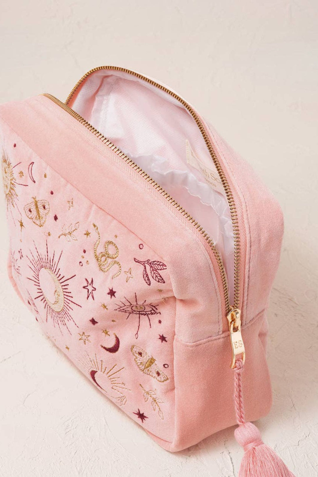 Elizabeth Scarlett Pink Boho Mysticism Wash Bag