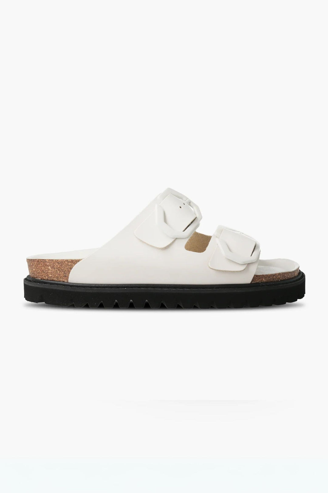 Genuins Galia Off White Leather Sandals