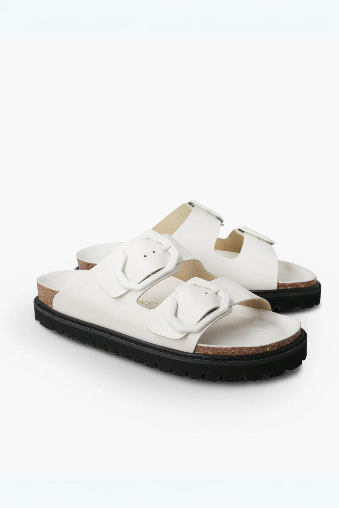 Genuins Galia Off White Leather Sandals – Experience