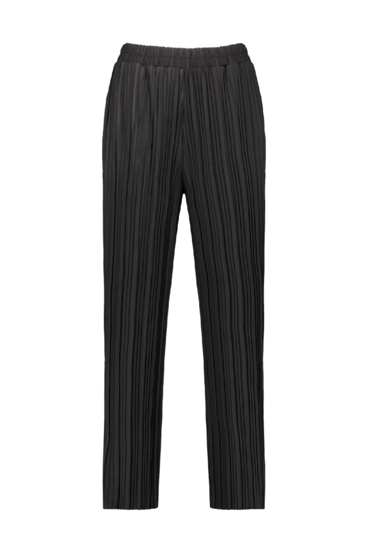 Gerry Weber 220003 Black Pleated Wide-Leg Trousers