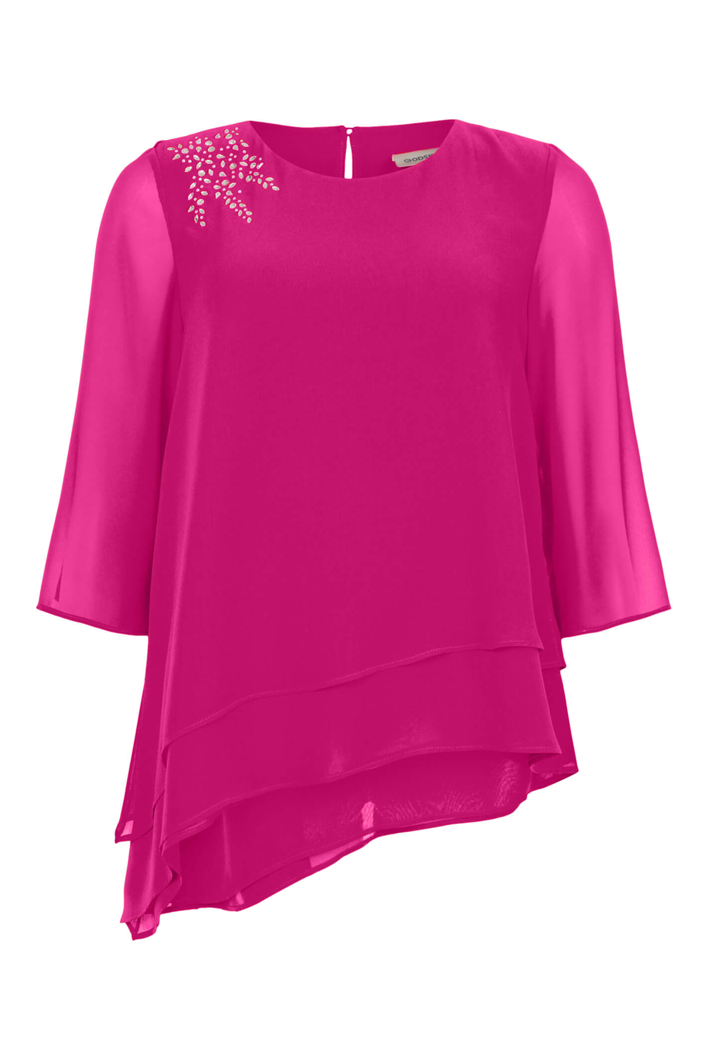 Godske 14346-4086-4304 Pink Asymmetric Top – Experience