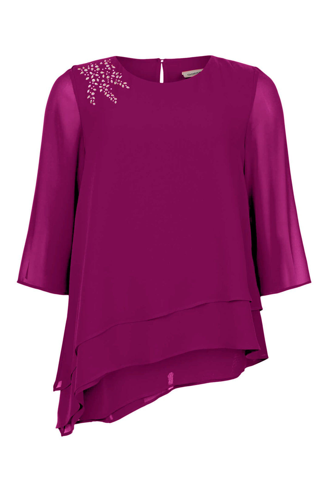 Godske 14346-4086-5600 Purple Asymmetric Top