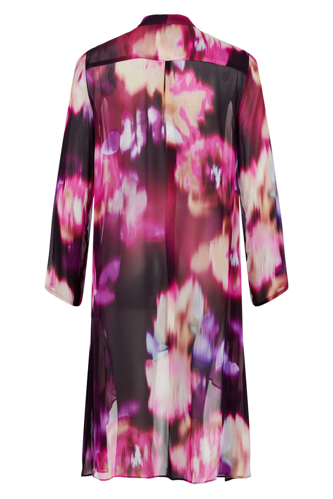 Godske 17300-1043-43 Pink Long Print Jacket - Experience Boutique