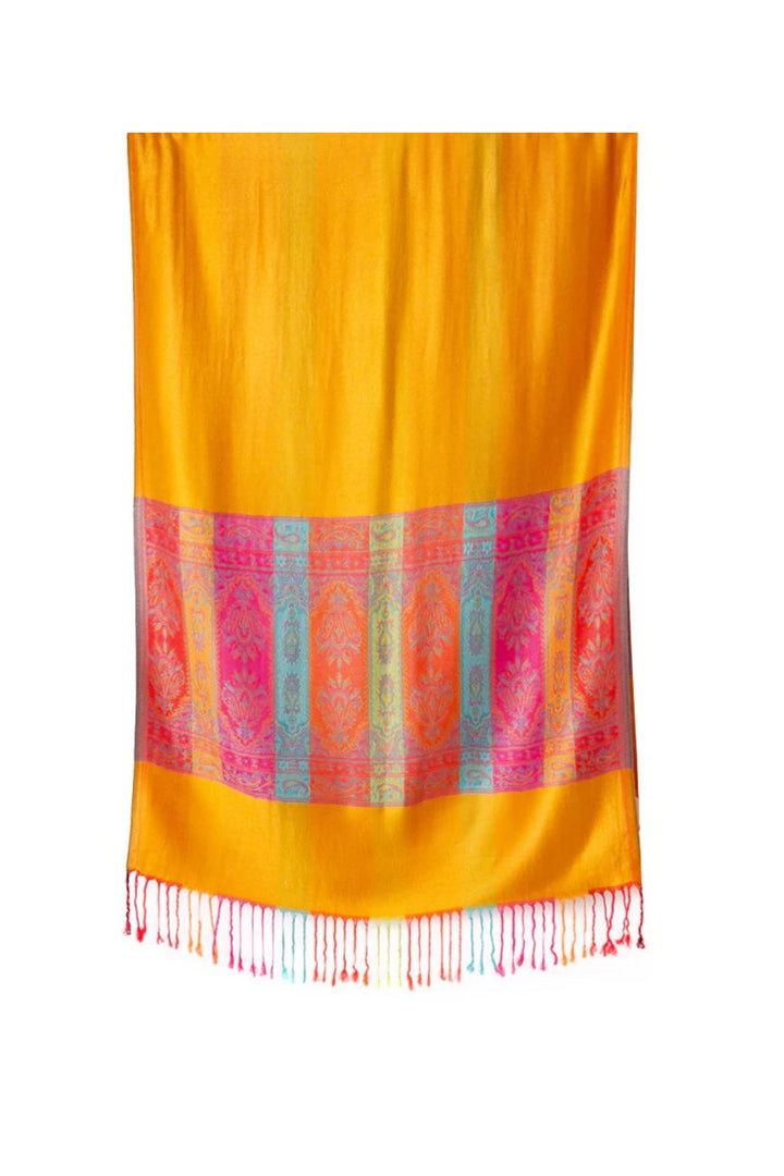 Golden Yellow Silky Seville Pashmina