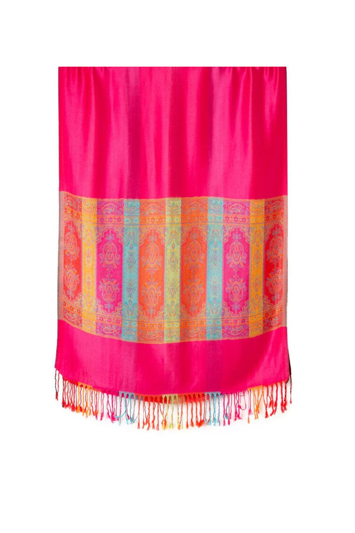 Hot Pink Silky Seville Pashmina