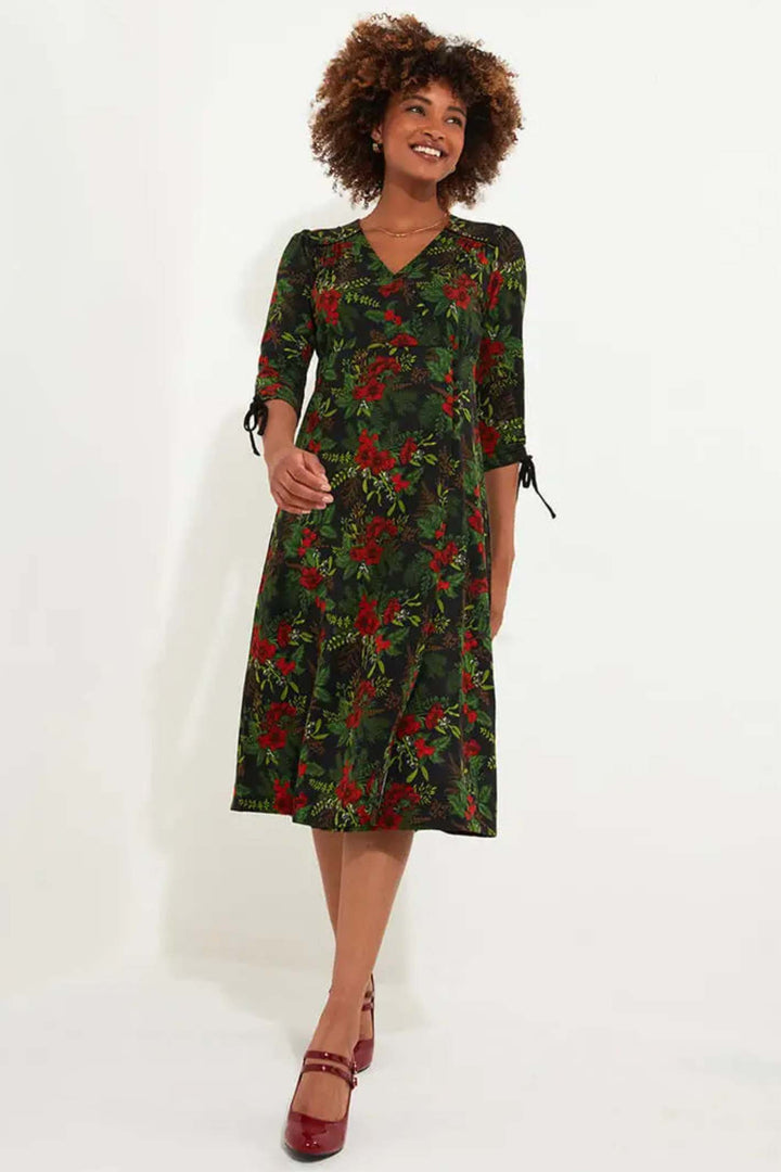 Joe Browns Festive Flora Jersey Dress WF151