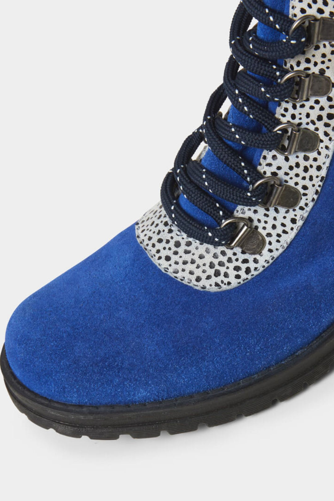 Joe Browns KA320A Cobalt Blue Robyn Suede Chunky Boots