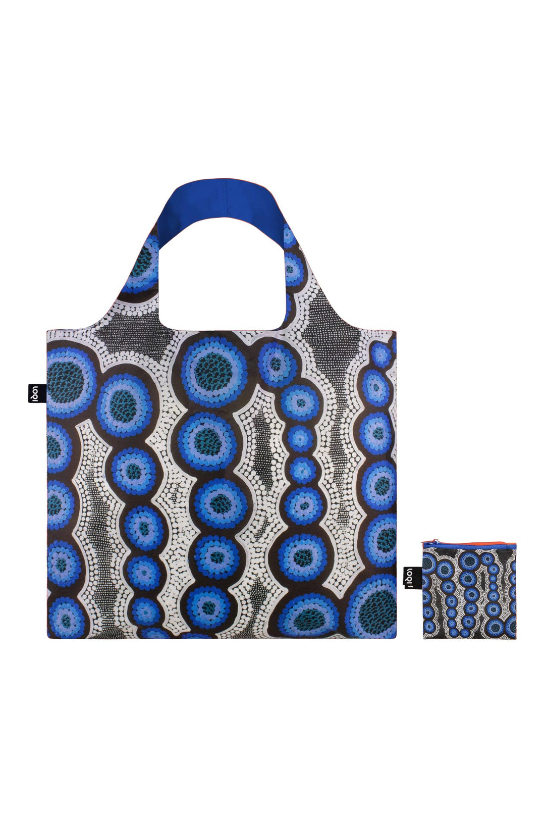 Loqi Blue Kirsten Nangala Egan Water Dreaming Recycled Tote Bag