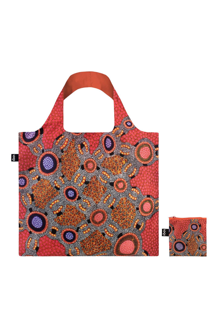 Loqi Coral Jennifer Napajarri Lewis Water Dreaming Recycled Tote Bag