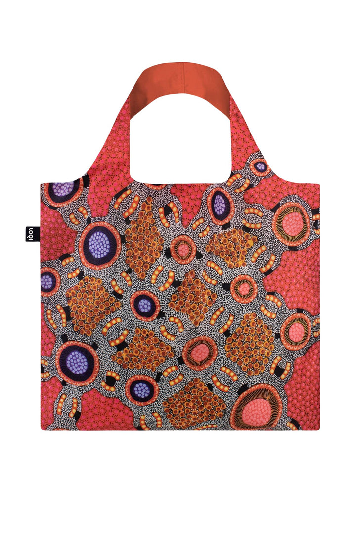 Loqi Coral Jennifer Napajarri Lewis Water Dreaming Recycled Tote Bag