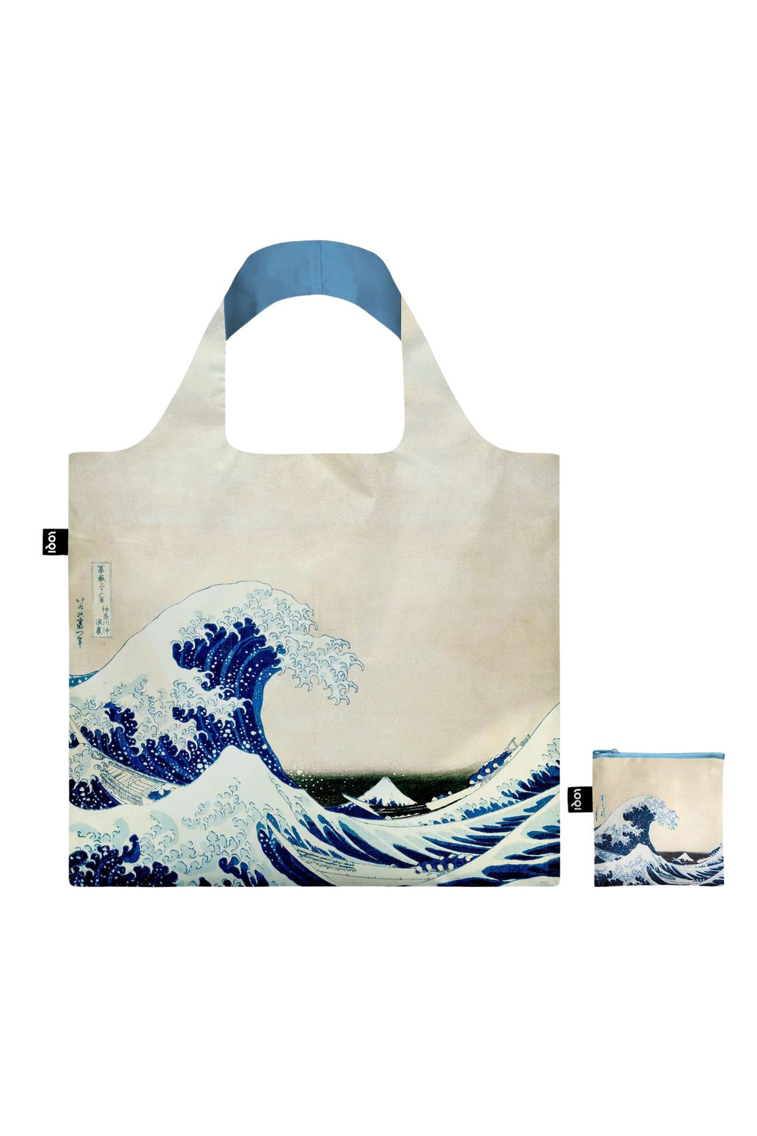 Loqi Katsushika Hokusai The Great Wave Recycled Tote Bag