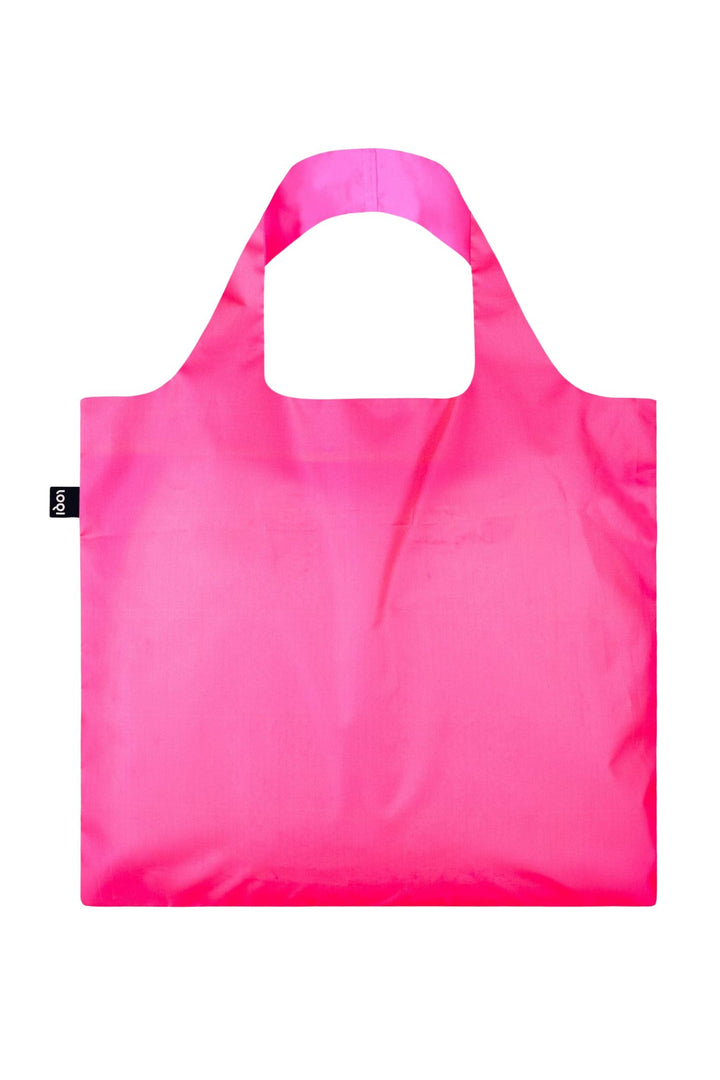 Loqi Neon Pink Foldable Recycled Tote Bag