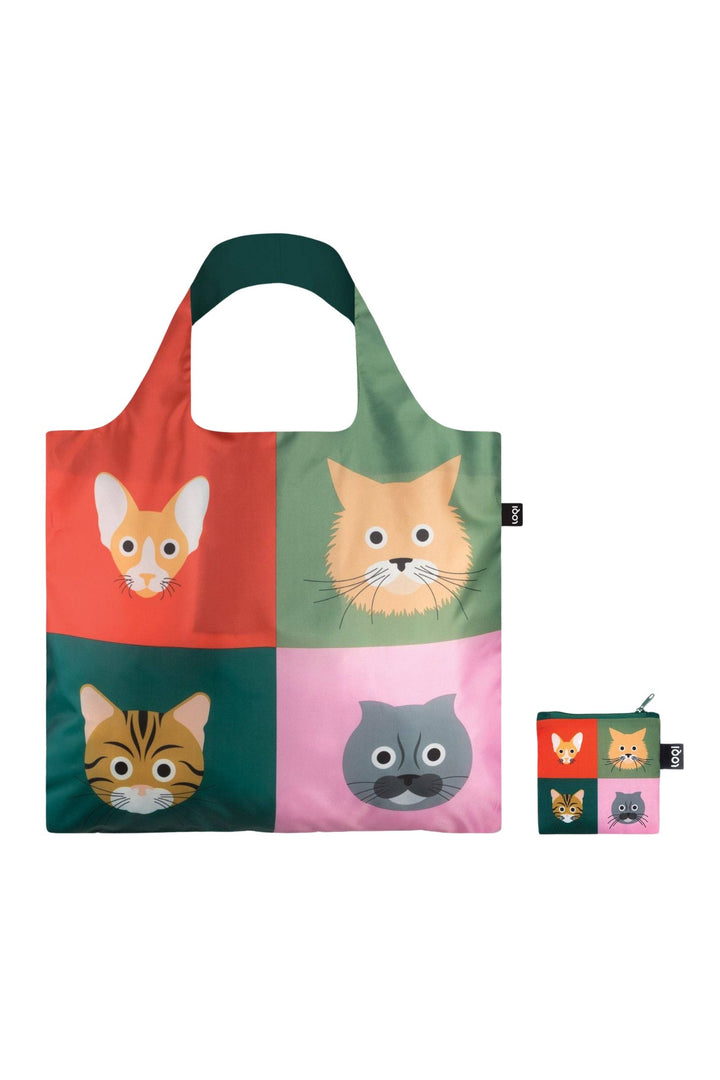 Loqi Stephen Cheetham Cats Recycled Tote Bag