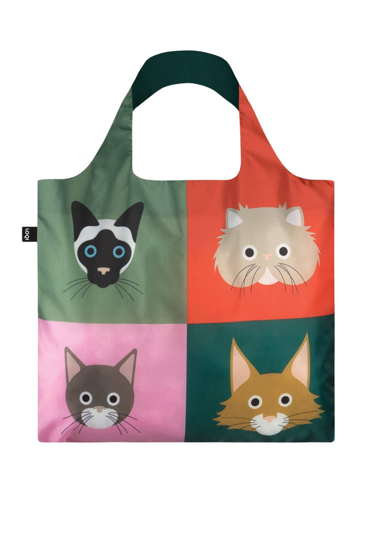 Loqi Stephen Cheetham Cats Recycled Tote Bag