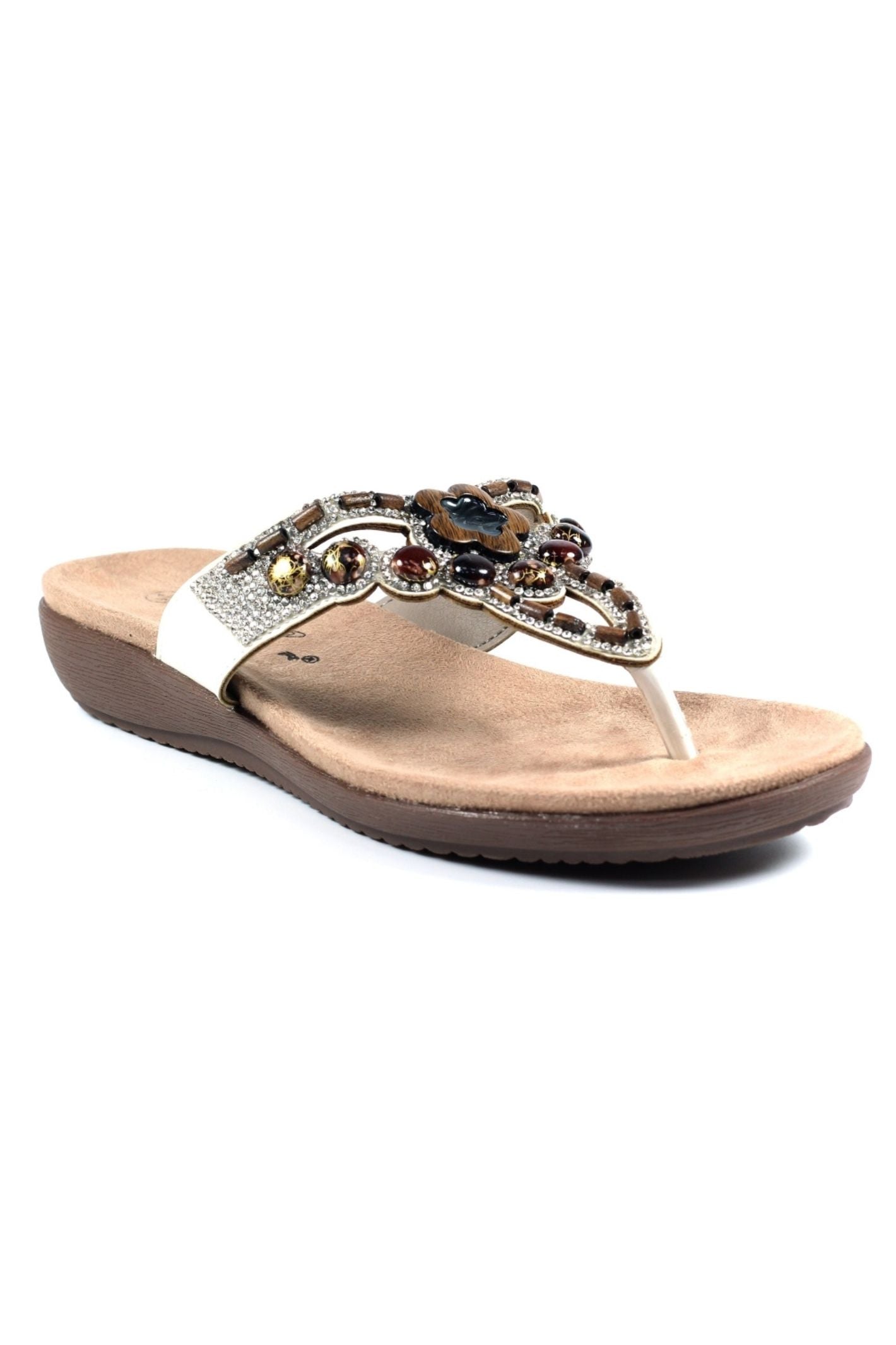 Lunar JLH367 White Vision Sandals – Experience Boutique