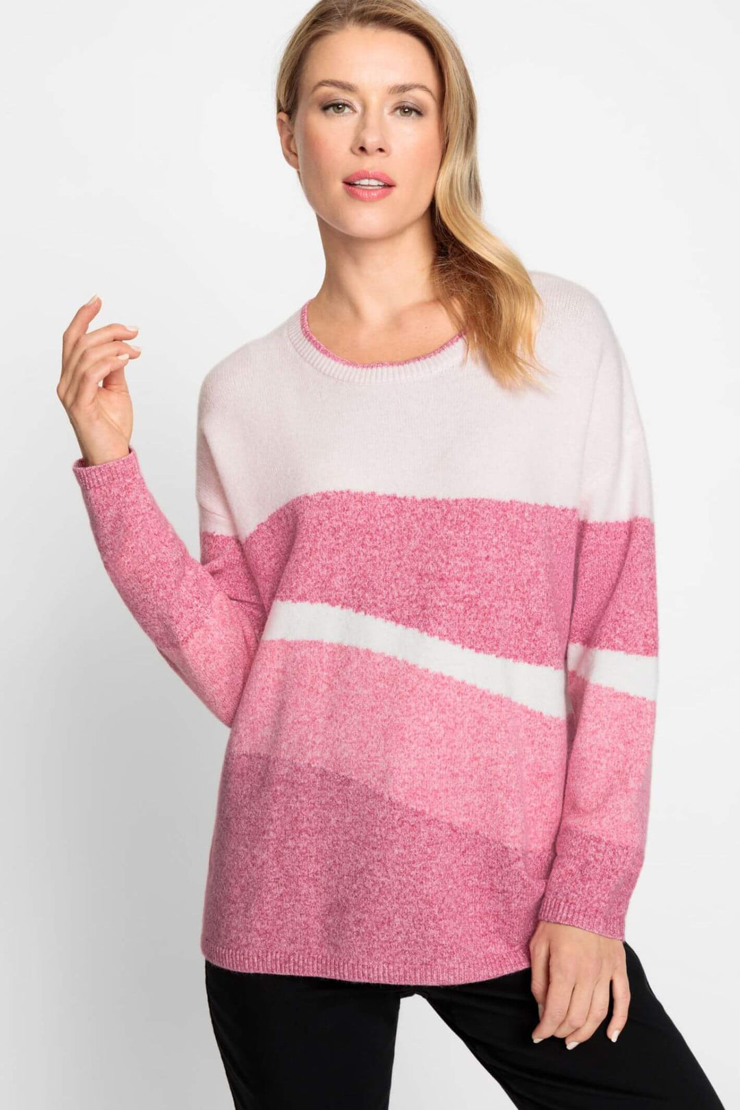 Olsen 11003942 French Rose Marbled Knit Jumper