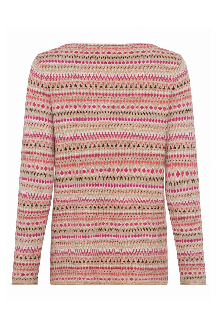 Olsen 11004219 French Rose Striped Knit Jumper