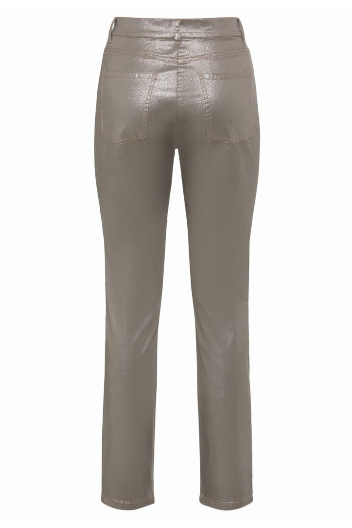 Olsen 14002133 Champagne Metallic Mona Slim Trousers