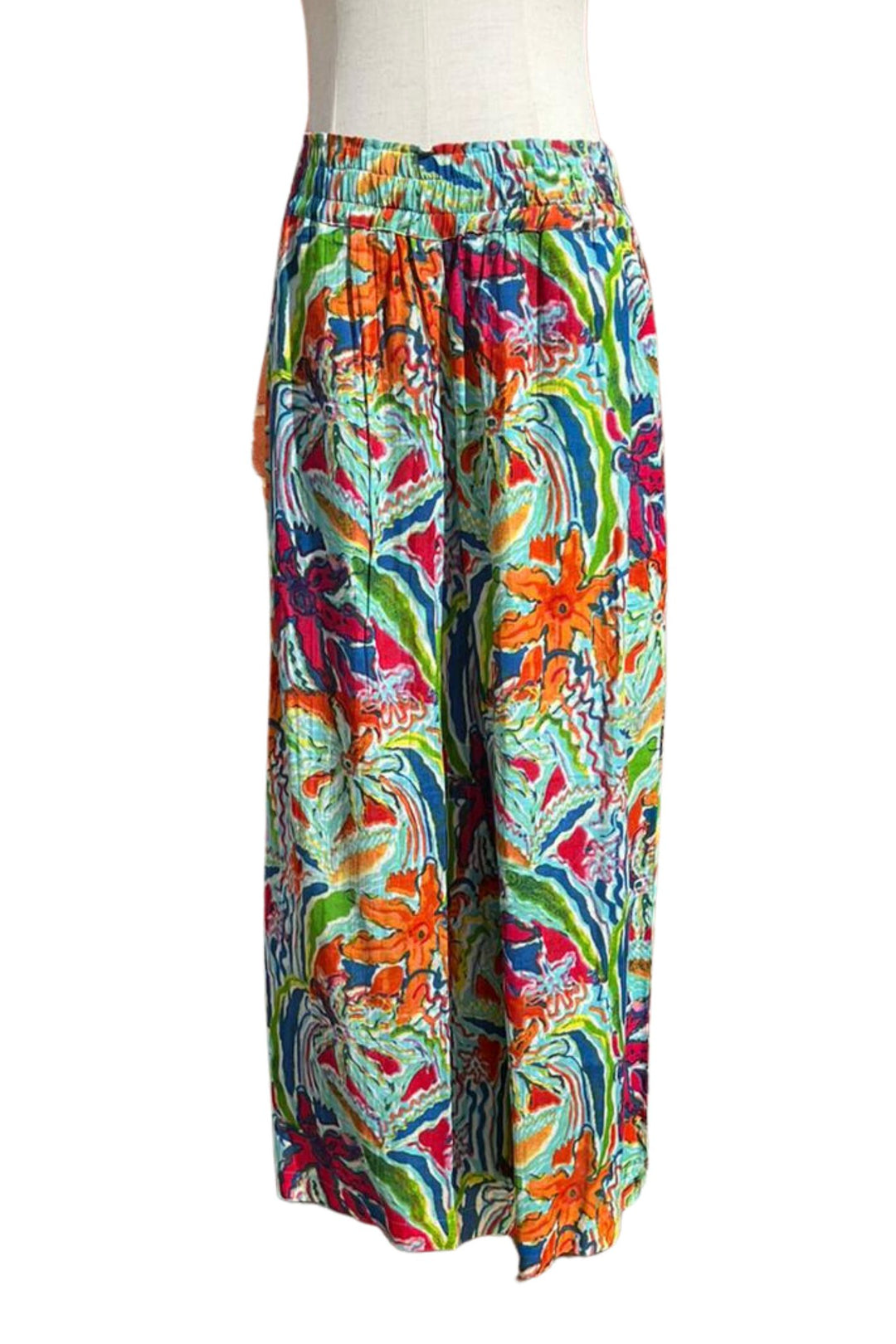 Orientique 6606 Blue Penglipuran Printed Trousers